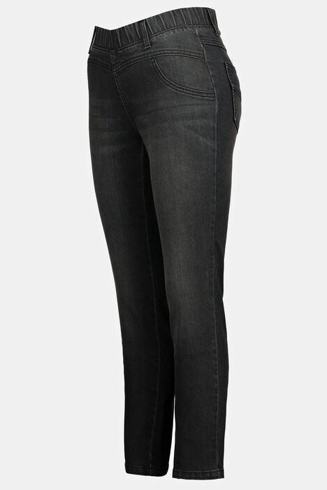 Jeggings Julia, schmale Passform, Zier Saum