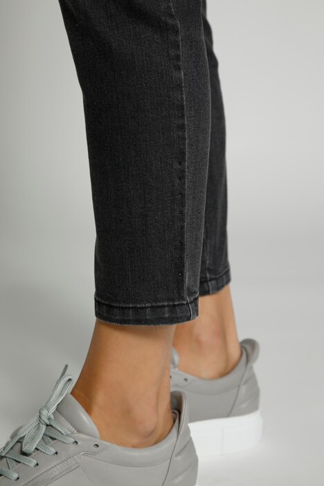 Jeggings Julia, schmale Passform, Zier Saum