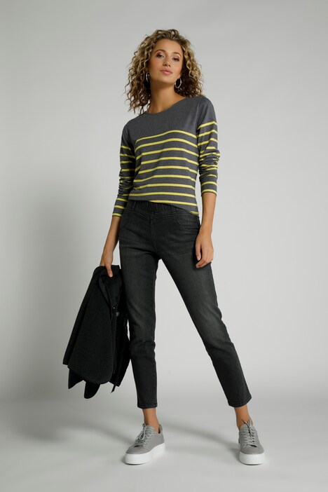 Jeggings Julia, schmale Passform, Zier Saum