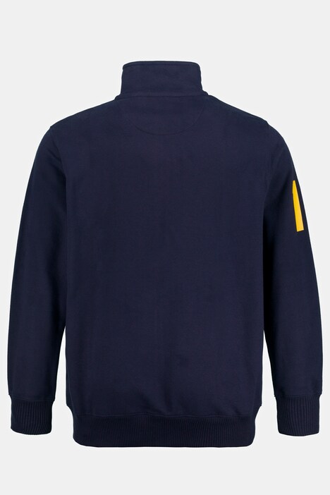 Sweatjacke, Print, Stehkragen, Zipper
