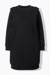 Sweatkjole, oversize, rund hals, langærmet, fremhævede skuldre