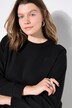 Sweatkjole, oversize, rund hals, langærmet, fremhævede skuldre