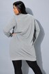 Robe en molleton, coupe oversize. Épaules travaillées, encolure ronde et manches longues.