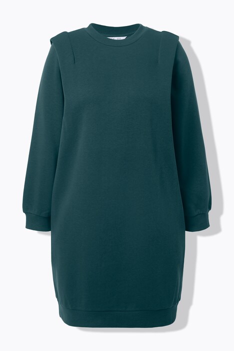 Sweatkleid, oversized, betonte Schultern