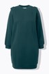Abito di felpa dal taglio oversize con scollo a girocollo, maniche lunghe e spalle valorizzate