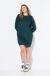 Abito di felpa dal taglio oversize con scollo a girocollo, maniche lunghe e spalle valorizzate