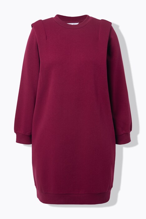 Sweatkleid, oversized, betonte Schultern