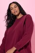 Sweatjurk, oversized, ronde hals, lange mouwen, opvallende schouders