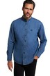 Džínová košile, dlouhé rukávy, stojáček, Modern střih, do 8XL