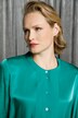 Decorative Button Placket Belted Dress