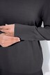 Høyhalset genser, brede, ribbestrikkede avslutninger, lange ermer