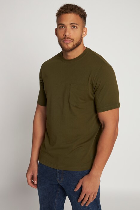T-shirt, manches courtes, poche poitrine