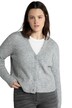 Prémiový rozepínací svetr, krátký, oversize, dlouhé rukávy