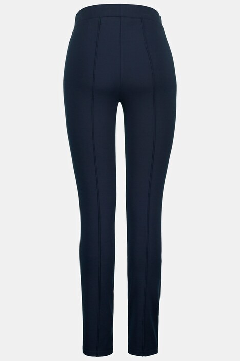 7/8-Winter-Leggings Julia, Elastikbund, Biesen, schmal
