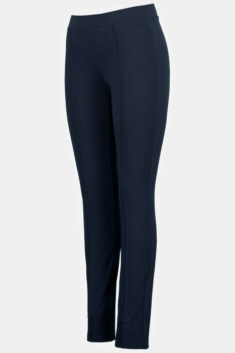 7/8-Winter-Leggings Julia, Elastikbund, Biesen, schmal