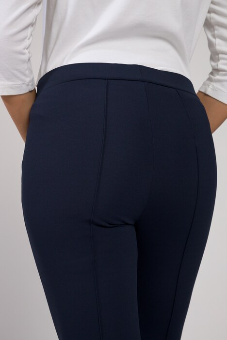 7/8-Winter-Leggings Julia, Elastikbund, Biesen, schmal