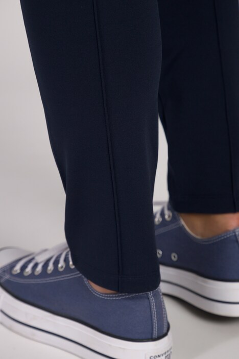 7/8-Winter-Leggings Julia, Elastikbund, Biesen, schmal