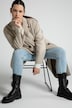 Manteau en laine, oversized, revers, double boutonnage, manches longues