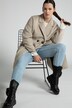 Manteau en laine, oversized, revers, double boutonnage, manches longues