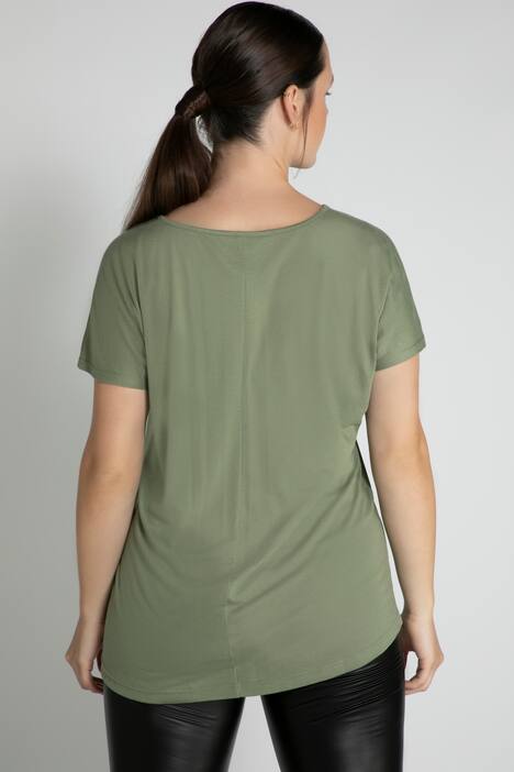 Leinenshirt, oversized, Rundhals, Premium