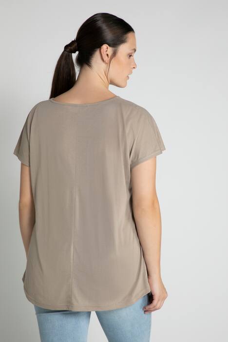 Leinenshirt, oversized, Rundhals, Premium