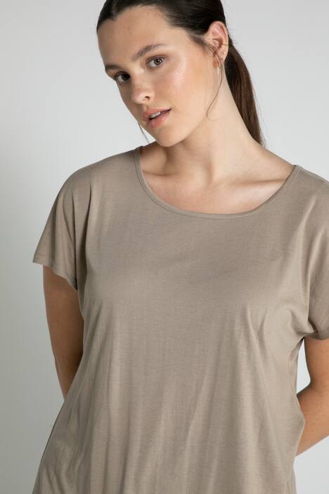 Leinenshirt, oversized, Rundhals, Premium