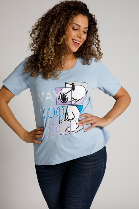 WAY TOO COOL Round Neck Snoopy Tee