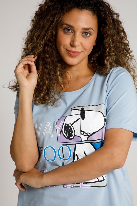 WAY TOO COOL Round Neck Snoopy Tee