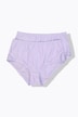 Lot de 2 culottes midi, fines rayures, modèle moyennement échancré