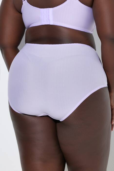 Lot de 2 culottes midi, fines rayures, modèle moyennement échancré