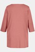 Longshirt, blonder, V-udskæring, 3/4-ærmer, økologisk bomuld