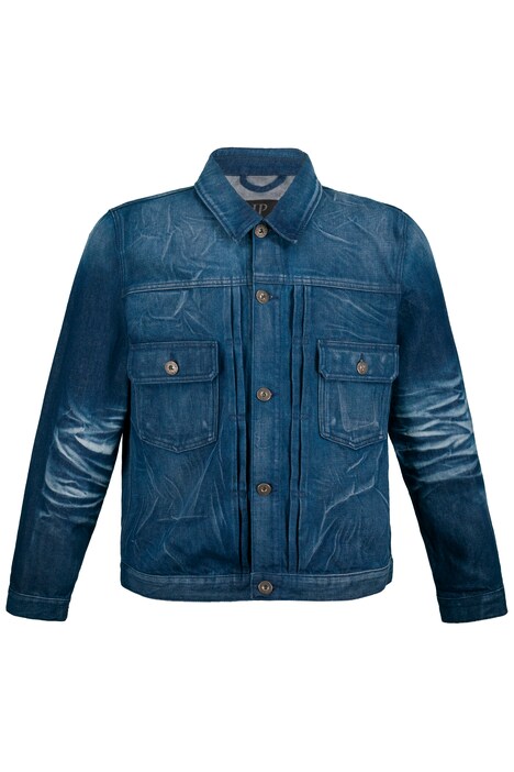 Džínová bunda, kolekce Denim, vitange vzhled, límeček, do 8XL