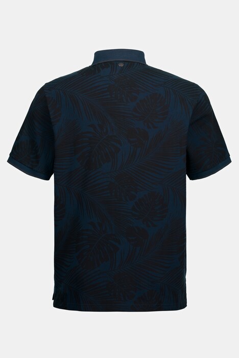 Polo esprit Beachwear, manches courtes et imprimé à fleurs