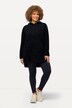 Lange teddy fleece pullover, capuchon, rits, lange mouwen