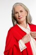 Cardigan lungo con scollatura a V e maniche a 3/4 dal taglio svasato