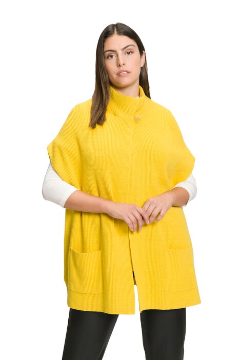Rozepínací svetr, měkký patentový úplet, oversize, stojáček