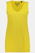 Top V long, superposition, Slim, sans manches