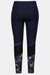 Leggings a vita alta con mix di fantasie, orlatura e tasca