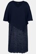 Avondjurk, chiffon cape, jersey, kanten zoom, 3/4-mouwen