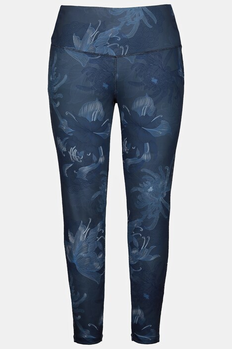 Oriental Floral High Waist Stretch Leggings