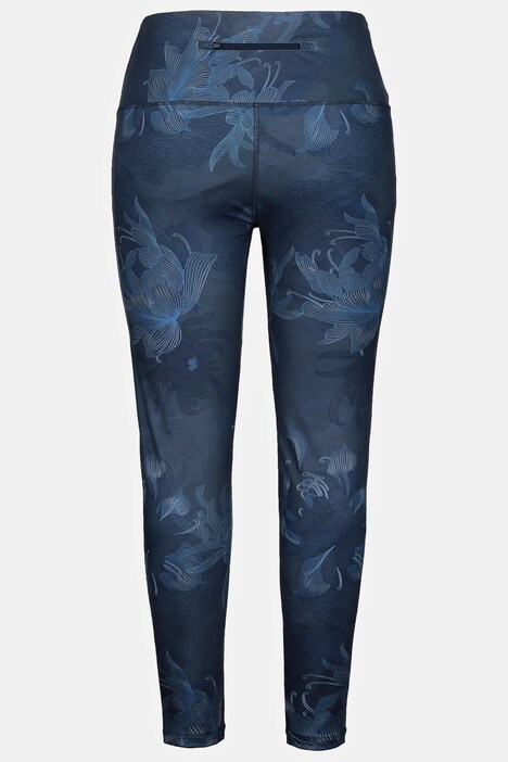 Oriental Floral High Waist Stretch Leggings