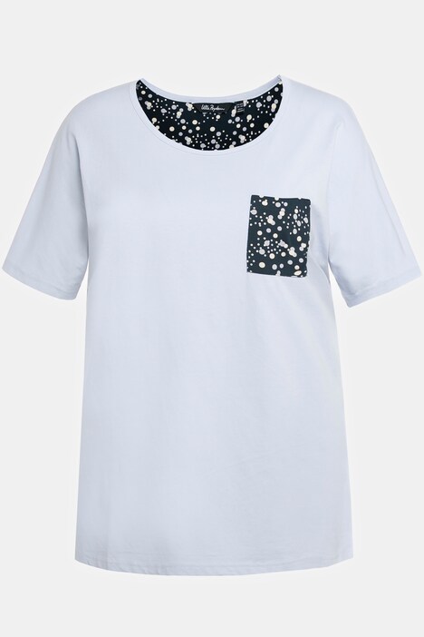 Floral Dot 3 Piece Cotton Knit Pajama Set