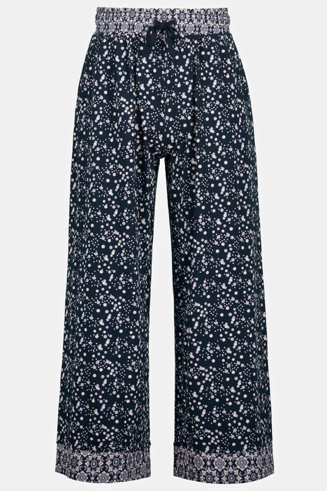 Floral Dot 3 Piece Cotton Knit Pajama Set