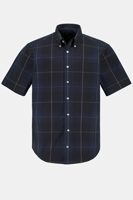 geruitmoverhemd, korte mouwen, buttondown kraag, modern fit