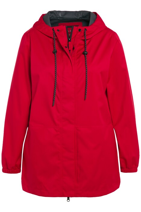 Funkční bunda, nepromokavá, A střih, dvoucestný zip