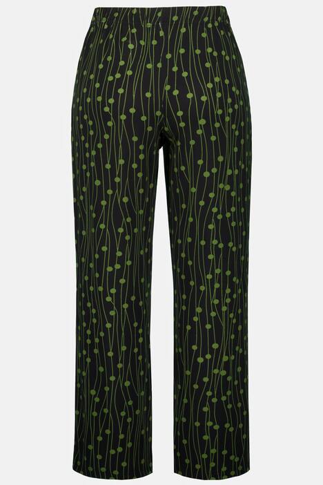 slinky broek, stippen lijnen, wijde, rechte pijpen