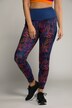 legging, bloemen, high waist, strepen opzij