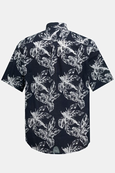 Hemd, Halbarm, Stehkragen, Modern Fit, floraler Print