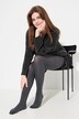 Collants chauds en maille, maille torsadée tendance