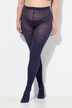 Textured Stretch Cotton Blend Knit Tights